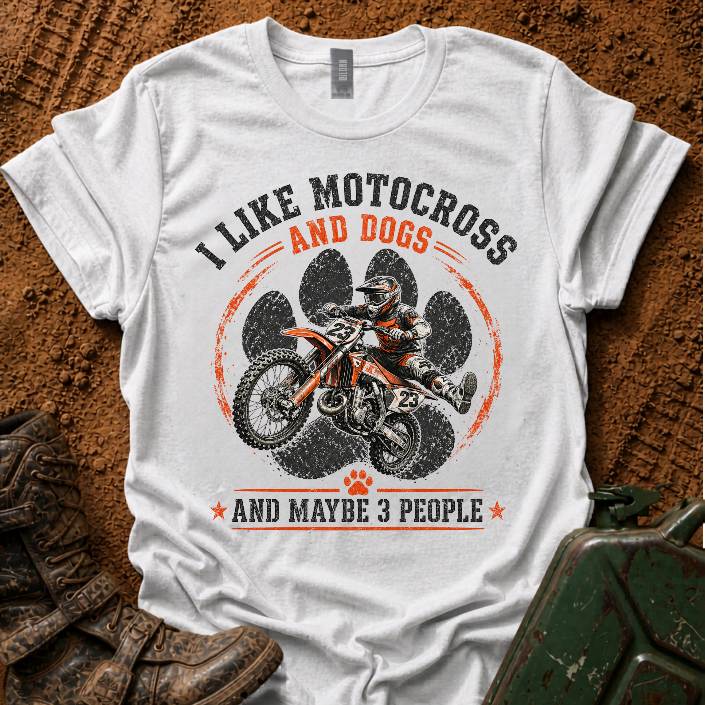 Motocross & Dogs T-Shirt