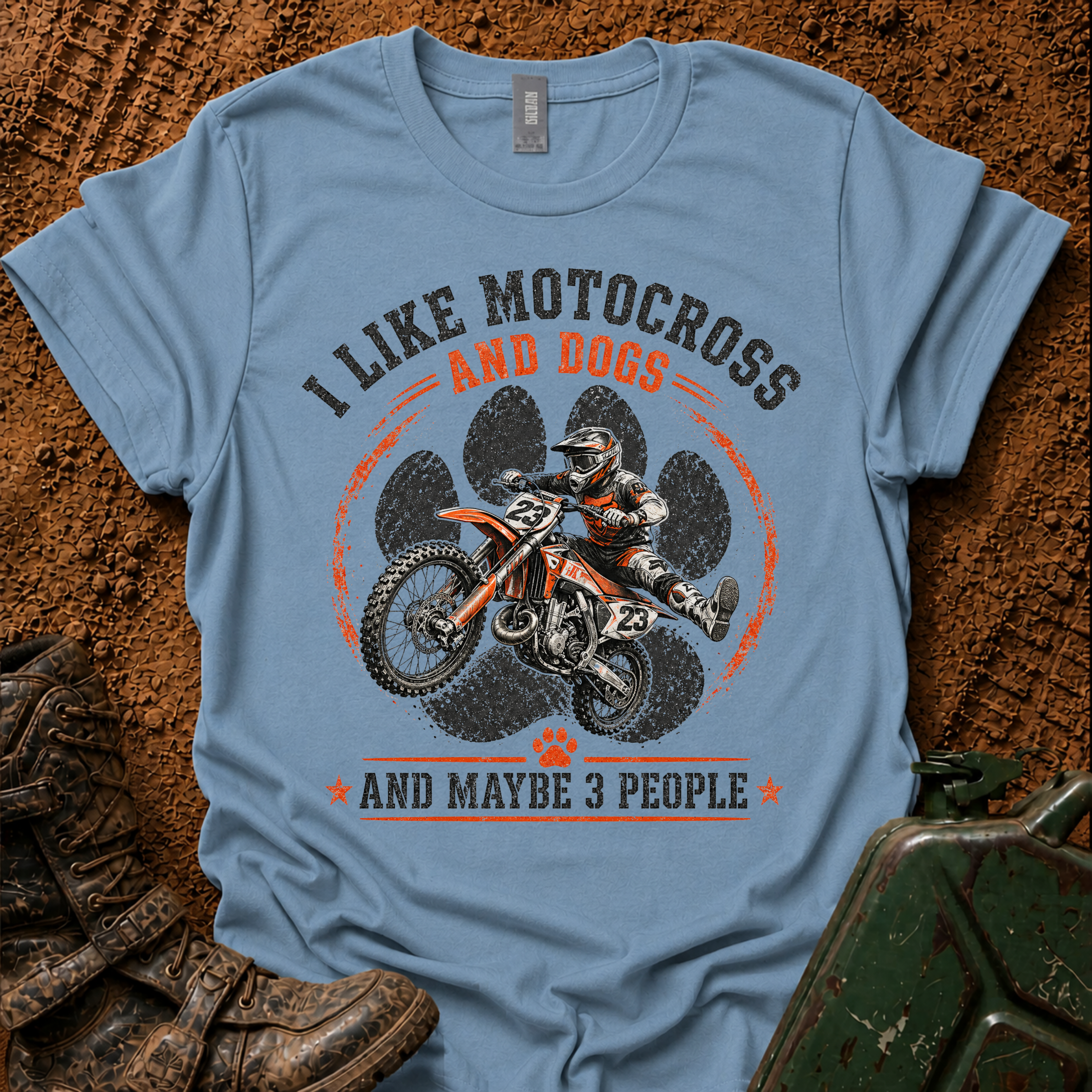 Motocross & Dogs T-Shirt